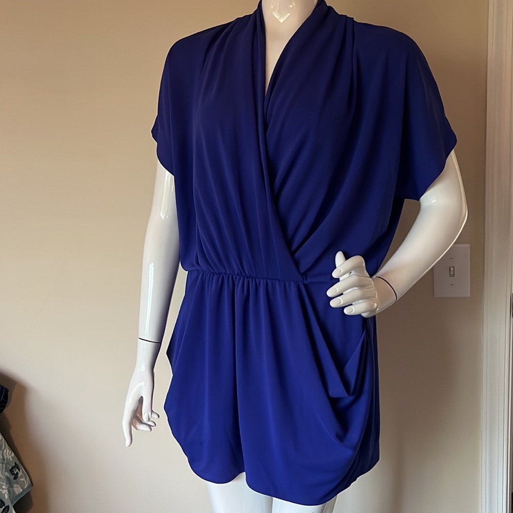Brilliant blue mini dress/tunic by Rachel Roy